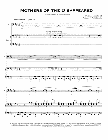 Mothers Of The Disappeared (arr. Philip Lapatha)