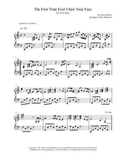 The First Time Ever I Saw Your Face (arr. Sally Beaumont)