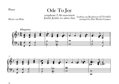 Ode To joy (Symphony 9 5th movement) (arr. Davi Rocha Campos)