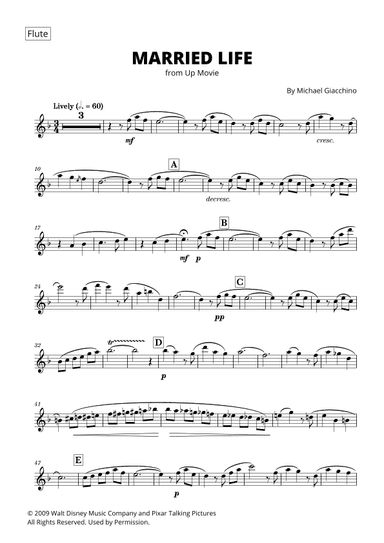 Married Life (arr. Cadenza Editions)