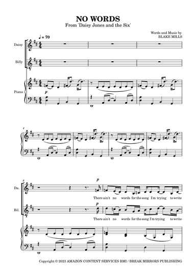 No Words (arr. SCMusic)
