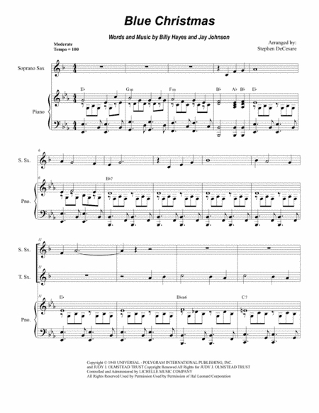 Blue Christmas (arr. Stephen DeCesare)
