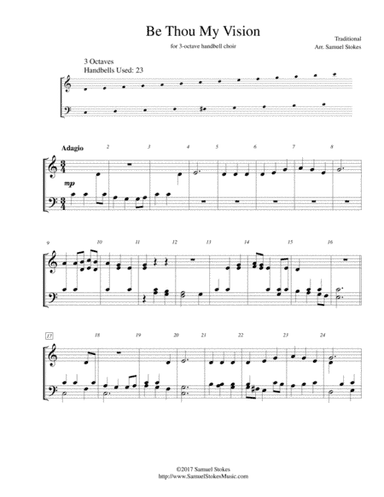 Be Thou My Vision - for 3-octave handbell choir (arr. Samuel Stokes)