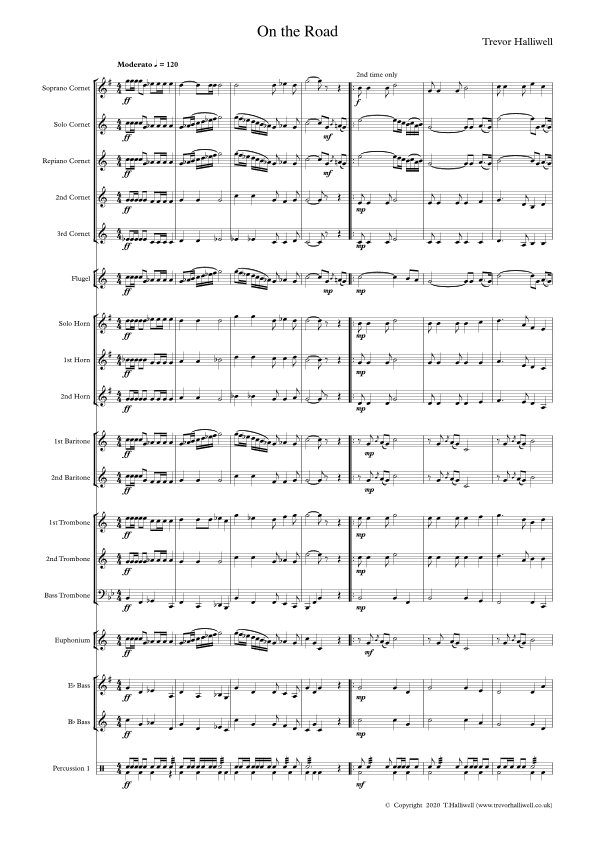 On the Road - March for Brass Band