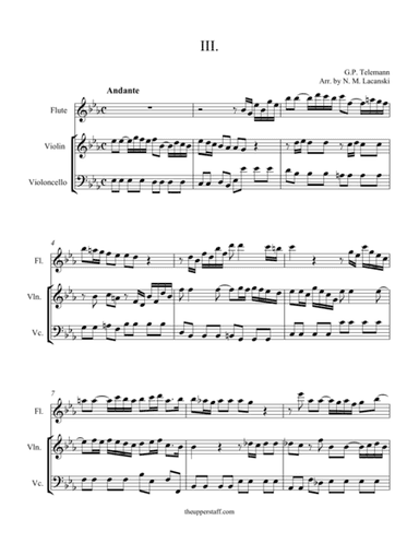 Sonata in C Minor Movement III (arr. Nick Lacanski)