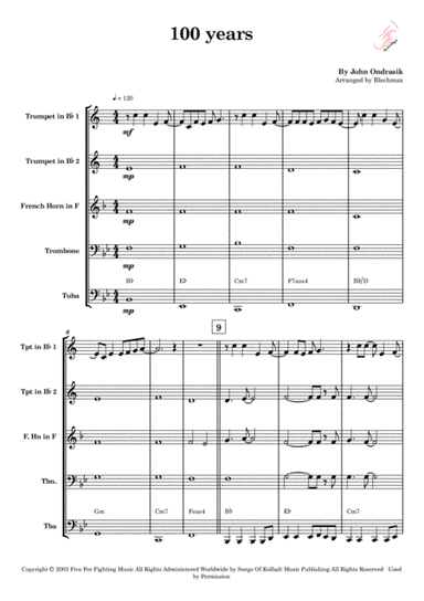 100 Years (arr. BlechMax)