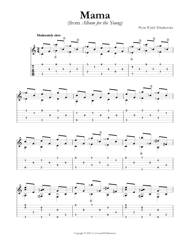 Mama (from Album for the Young) (arr. Mark Phillips)