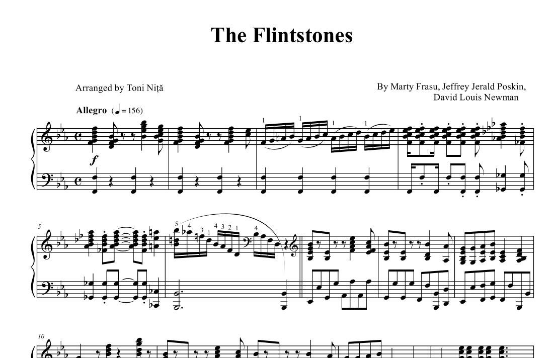 The Flintstones (arr. Toni Nita)
