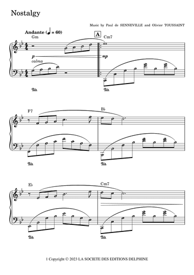Nostalgy (arr. Published Harmony)