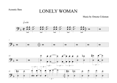 Lonely Woman (arr. The Sheet Music Library)