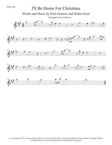 I'll Be Home For Christmas (arr. Kevin Busse)