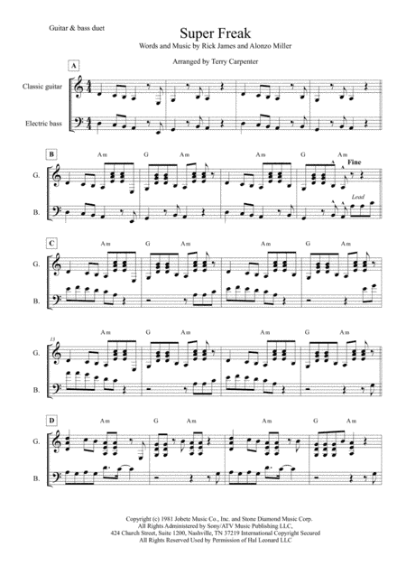 Super Freak (arr. Terry Carpenter)