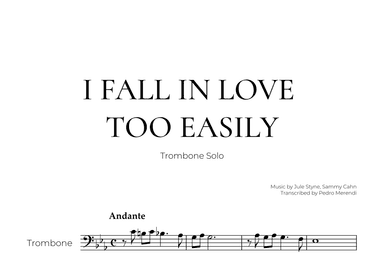 I Fall In Love Too Easily (arr. Pedro Merendi)