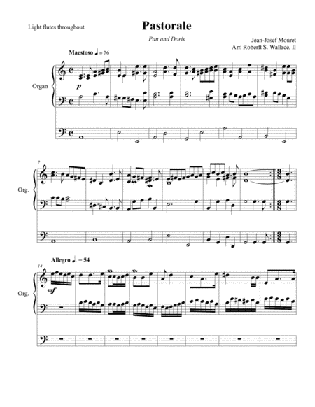 Pastorale (arr. Robert S. Wallace, II)