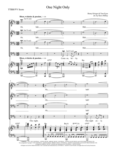 One Night Only (arr. Steve Milloy)
