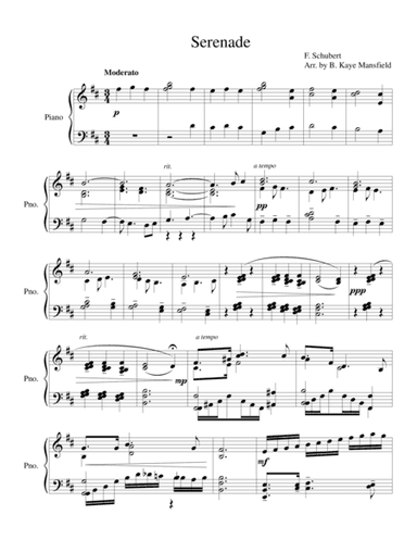 Serenade (arr. B. Kaye Mansfield)