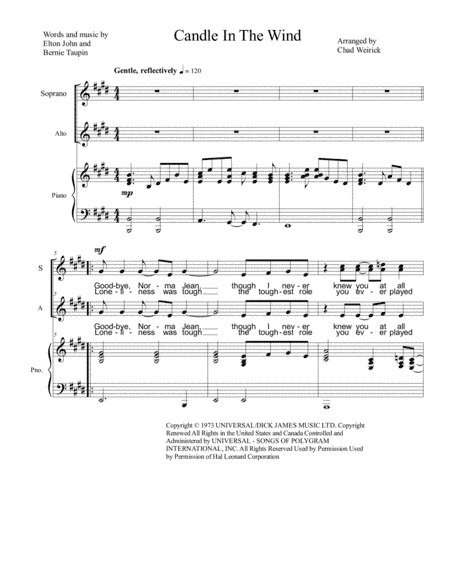 Candle In The Wind (arr. Chad Weirick)