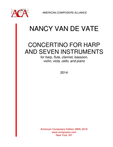 [Van de Vate] Concertino for Harp and Seven Instruments