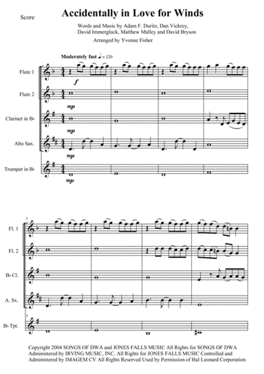 Accidentally In Love (arr. Yvonne Fisher)