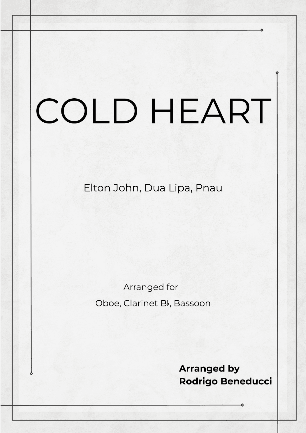 Cold Heart (pnau Remix) (arr. RODRIGO BENEDUCCI)