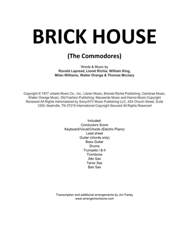 Brick House (arr. Jim Farley)