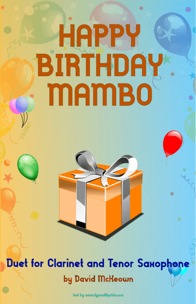 Happy Birthday Mambo for Clarinet and Tenor Saxophone Duet (arr. David McKeown)