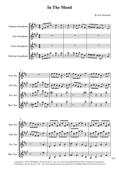 In The Mood (arr. Wesley S. SIlva)