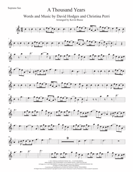 A Thousand Years (arr. Kevin Busse)