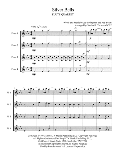 Silver Bells (arr. Sondra K. Tucker ASCAP)