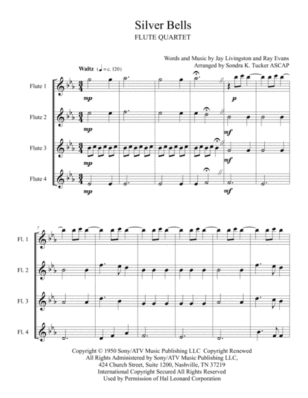 Silver Bells (arr. Sondra K. Tucker ASCAP)