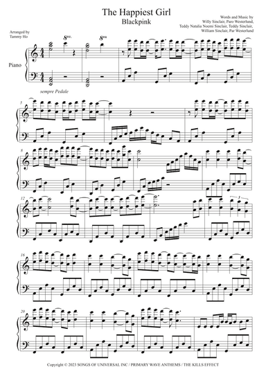 The Happiest Girl (arr. Tammy Ho)