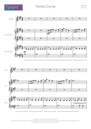 Forrest Gump - Main Title (Feather Theme)  from the Paramount Motion Picture FORREST GUMP (arr. GC)
