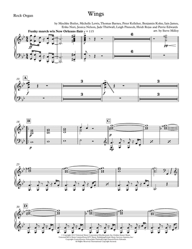 Wings (arr. Steve Milloy)