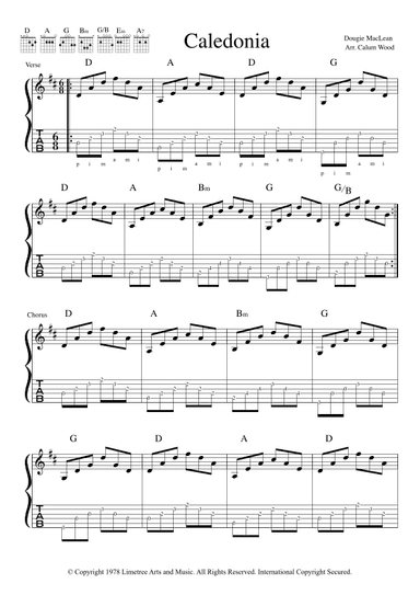 Caledonia (arr. Calum Wood)