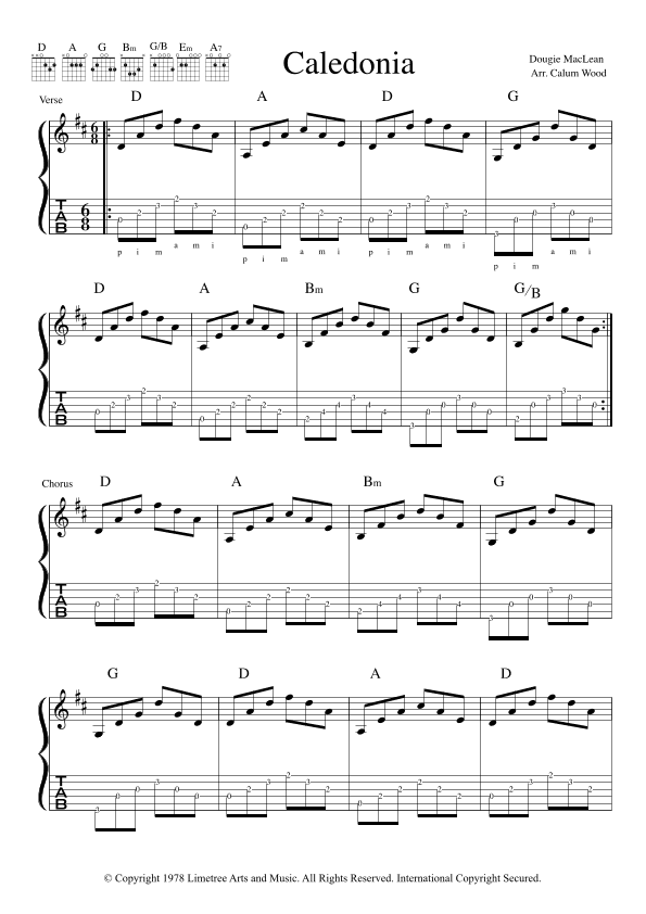 Caledonia (arr. Calum Wood)