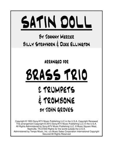 Satin Doll (arr. John Groves)