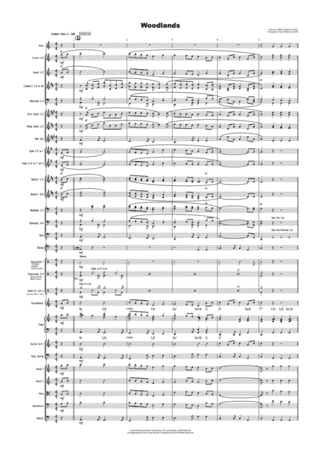 Woodlands - Vocal or Instrumental - Pops Orchestra or Big Band (arr. Daryl McKenzie)