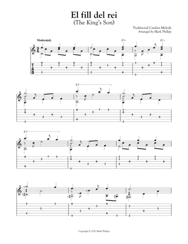 El fill del rei (The King’s Son) (arr. Mark Phillips)