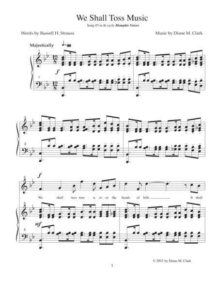 We Shall Toss Music (B-flat Major)
