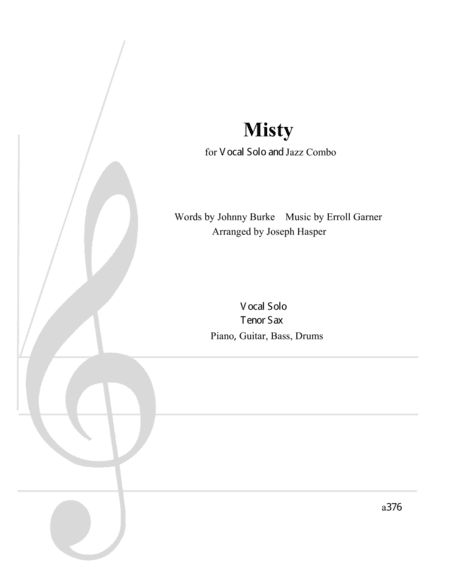 Misty (arr. Joe Hasper)