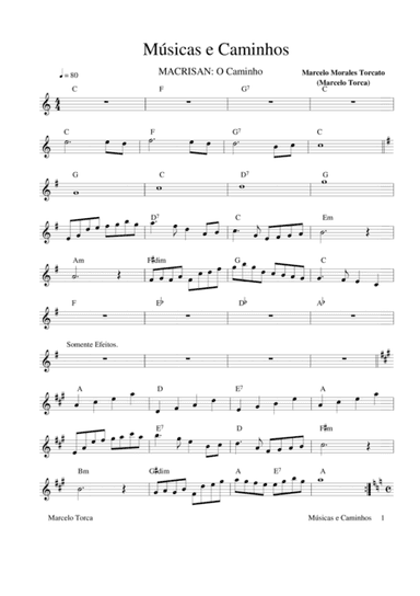 Músicas e Caminhos