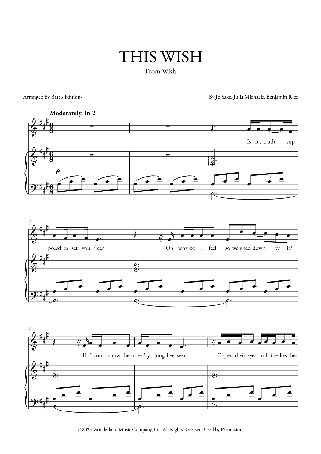 This Wish (arr. Bart's Editions)