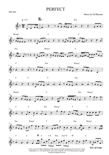 Perfect (arr. The Sheet Music Library)