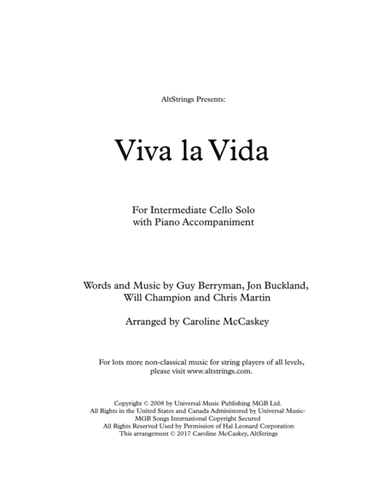 Viva La Vida (arr. Caroline McCaskey)