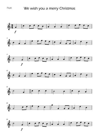 We Wish You a Merry Christmas - Flute Solo (arr. Ygor Nunes)