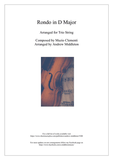 Rondo in D Major arranged for String Trio (arr. Andrew Middleton)