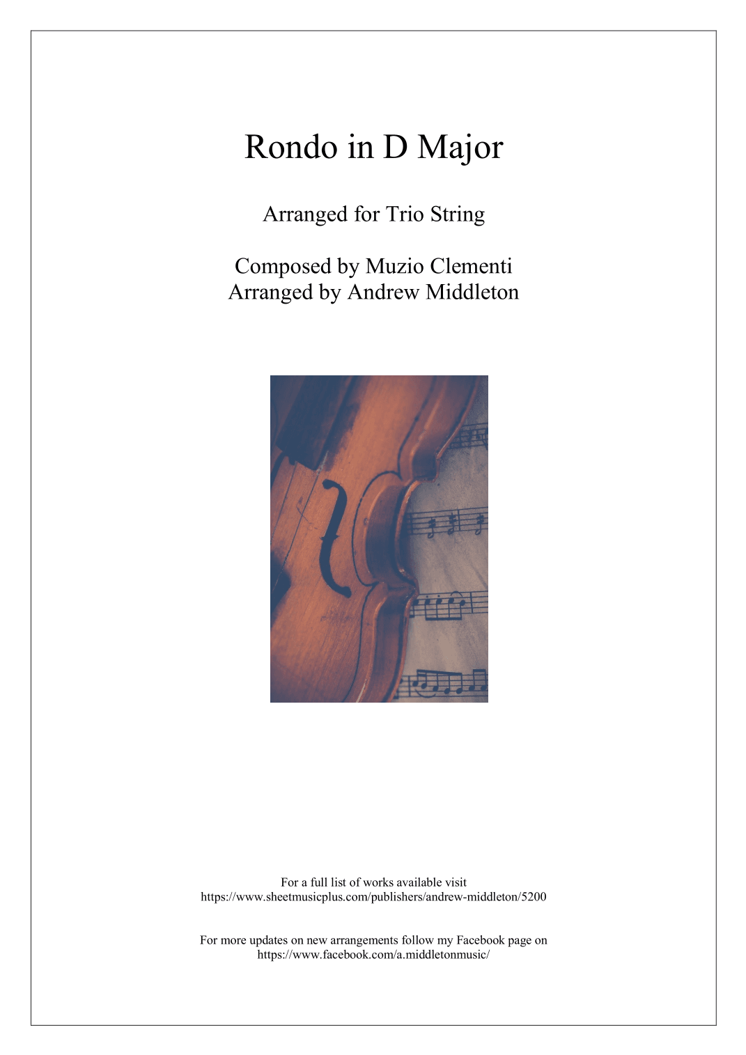 Rondo in D Major arranged for String Trio (arr. Andrew Middleton)