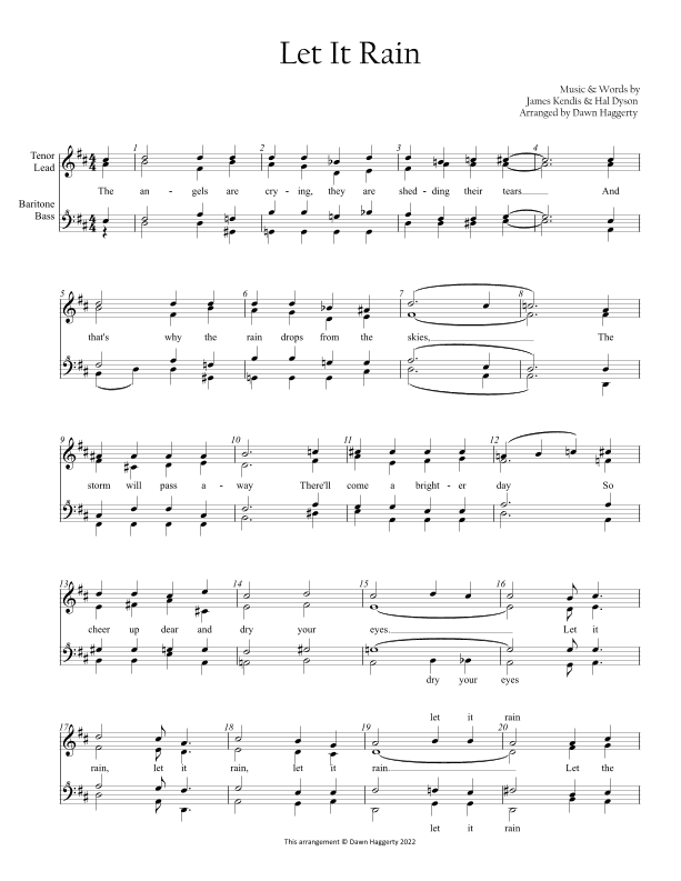 Let It Rain (arr. Dawn Haggerty)