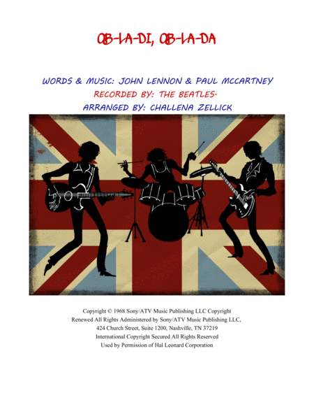 Ob-La-Di, Ob-La-Da (arr. Challena Zellick)
