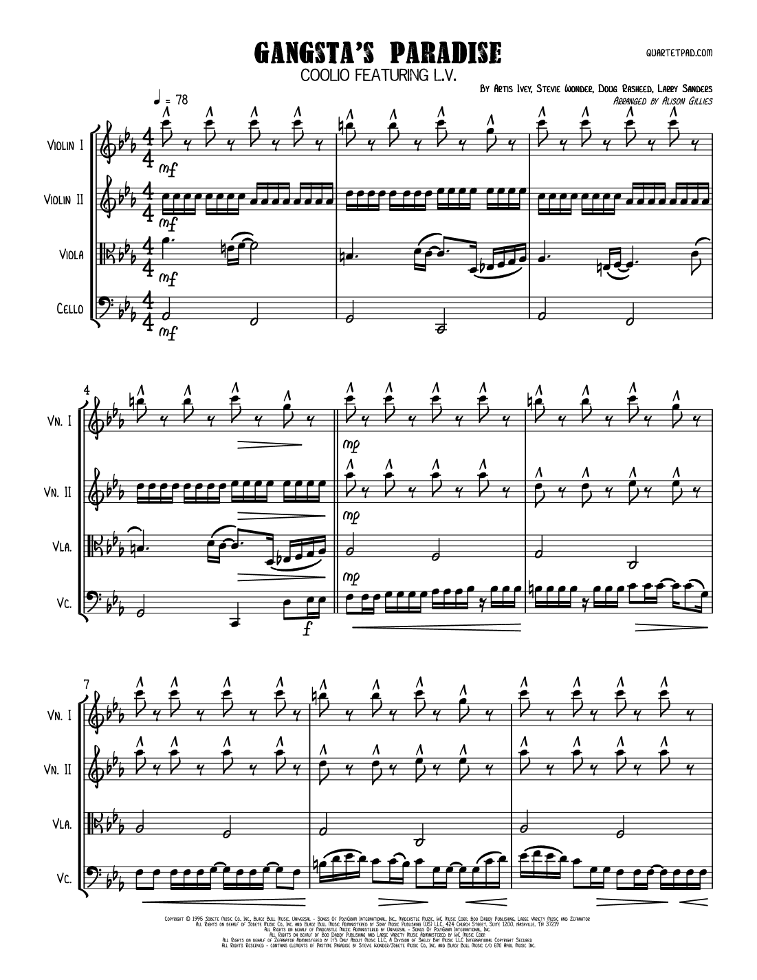 Gangsta's Paradise (arr. Alison Gillies)